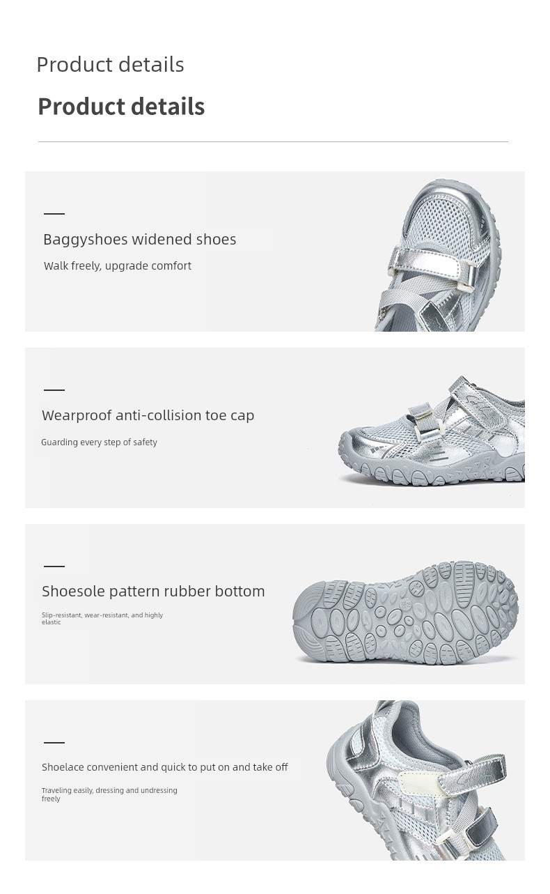 Shachi Children's Shoes Girls' Sports Shoes 2026 Summer New Non-Slip Breathable Sandals Thin Shoes Kidsren's Sports Shoes — 9