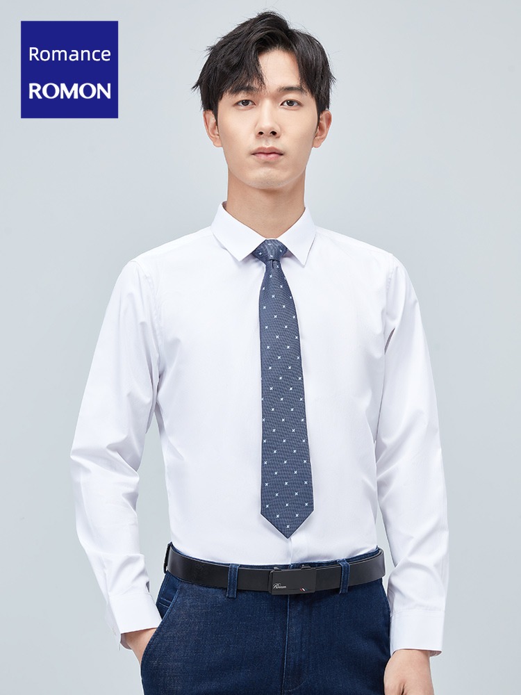 live broadcast exclusive Romon leisure time man Long sleeve shirt