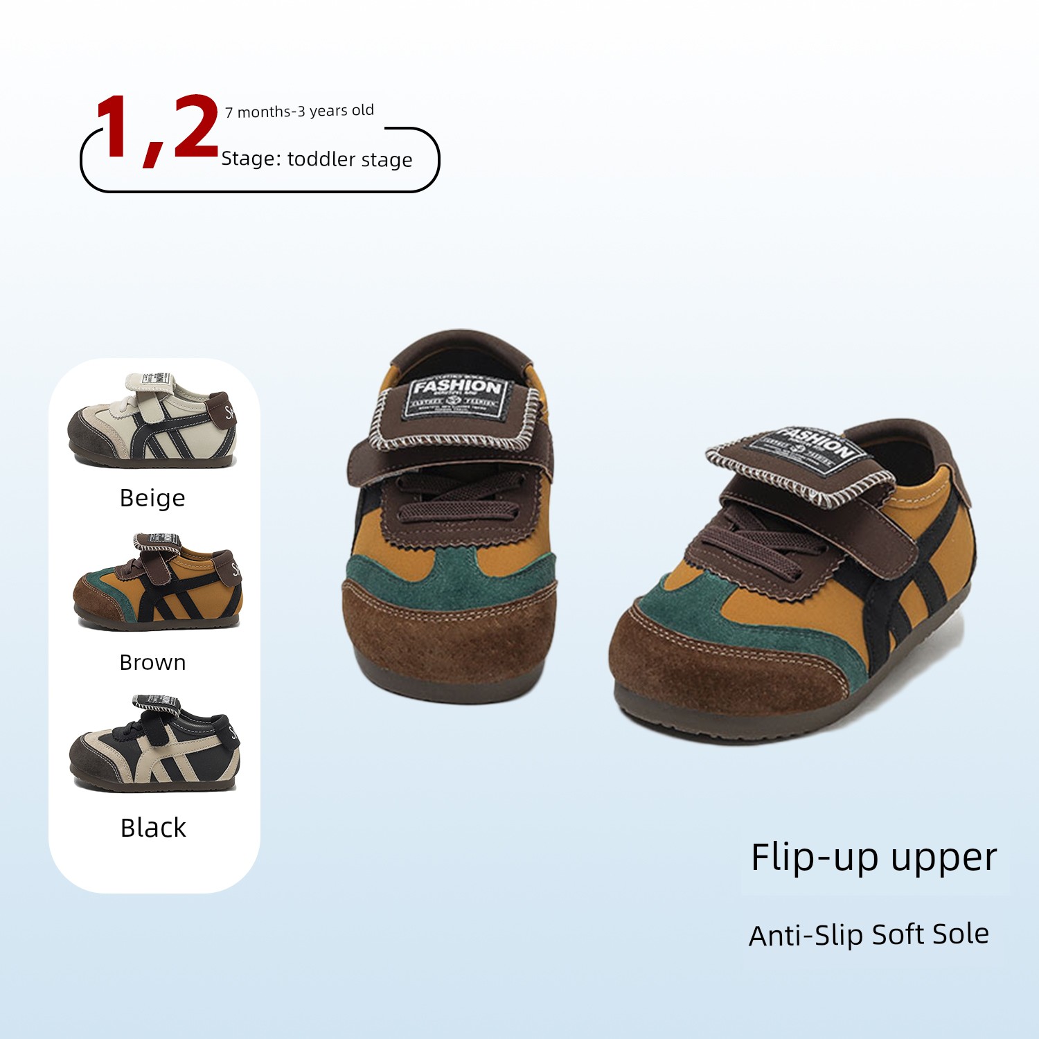2026 New Spring and Autumn Boys' Sports Shoes for Ages 1 to 3, Lightweight Children's Shoes for Girls, Soft-Soled Toddler Shoes — 3