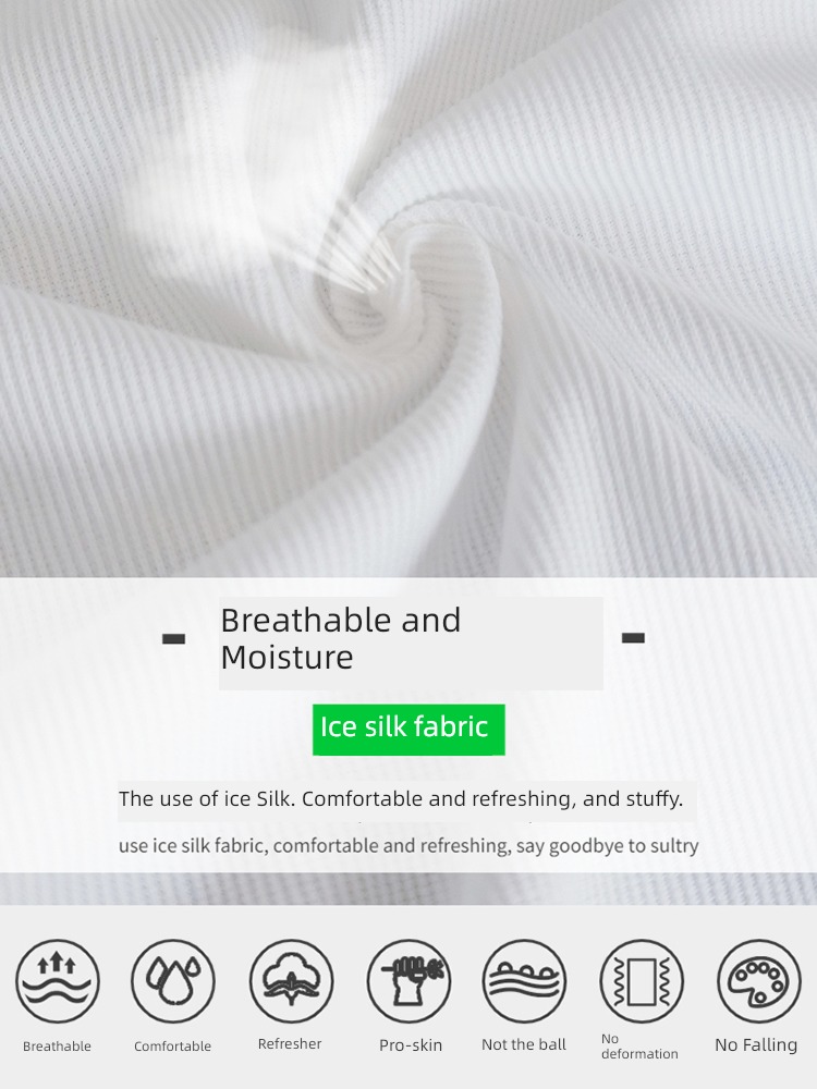 tide man The new Half sleeve Undershirt ins Ice silk T-shirt