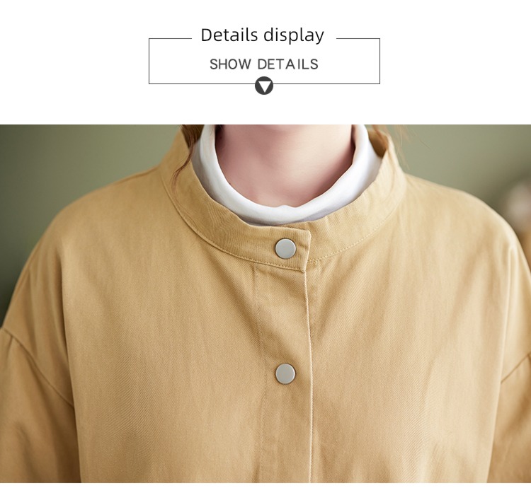 Fat sister Medium and long term Early autumn Casual and versatile Windbreaker