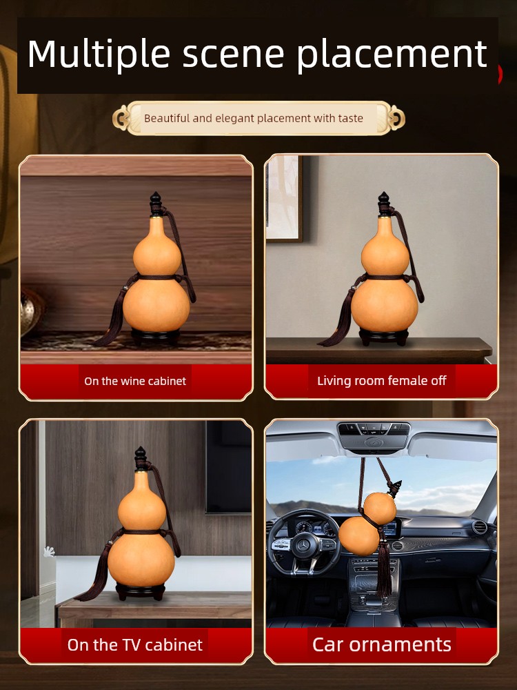 Wine Gourd Wine Pot Decoration Natural Wine One-Catty-Package Wine Real Gourd Open Pendant Large For Home Decorations