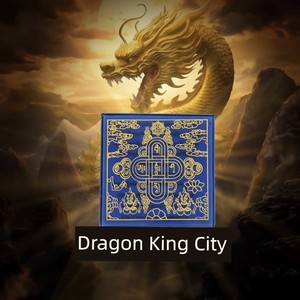 Crystal Double-sided Dragon King Altar Square Put Six-character Mani Stone Daming Mani Curse Figure Carving