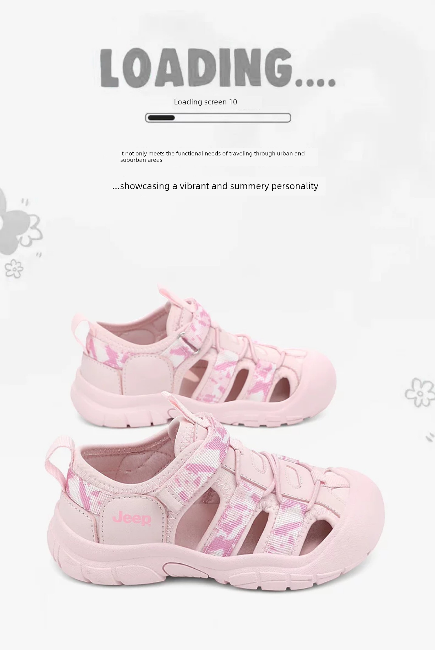 Jeep Children's Closed-Toe Sandals Outdoor Girls' Non-Slip Beach Shoes 2026 Summer New Boys' Water Shoes — 1
