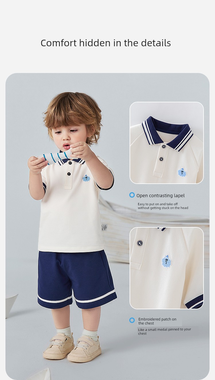 Mini Bala Polo Short-Sleeved Vest Set — 8