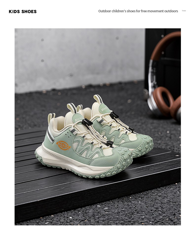 Dickies Medium and Large Children's Sports Shoes for Boys and Girls, 2026 Autumn New Model, Lightweight Shock-Absorbing Wear-Resistant Dad Shoes — 22