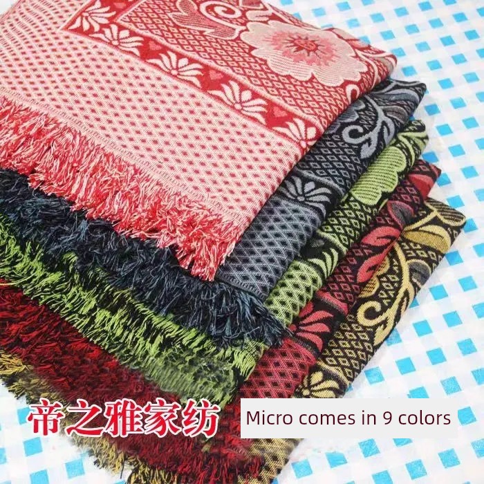 Hot Bed Sheets Spring-Autumn Blanket Old-Fashioned Chenille Portable Blanket Sofa Towel Air Conditioning Blanket Five Colors Pure Cotton Old-Fashioned Coarse Cloth