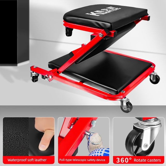 Coolantan multi-function foldable dual-purpose auto repair sledge board universal wheel iron auto repair and hardware tool