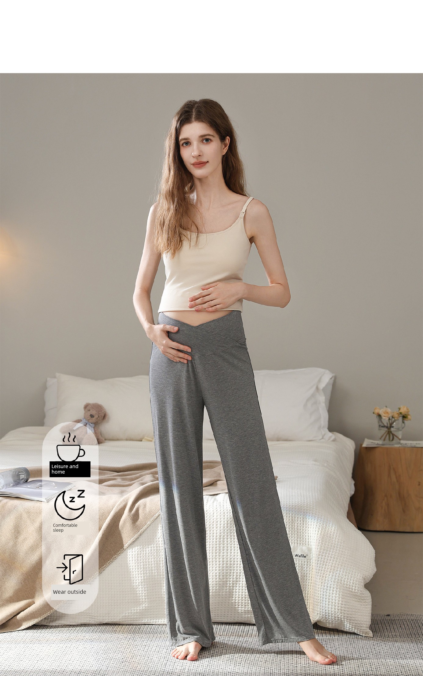 Momjane Belly Autumn Winter Spring Summer Maternity Pajamas — 3
