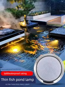 Ultra-Thin Swimming Pool Light LED Underwater Wall Lamp Colorful Underwater Lamp Pool Fish Pond Swimming Pool Special Li