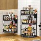 Kitchen storage rack countertop corner triangle seasoning rack corner hanging corner storage wall hanging without punching rack