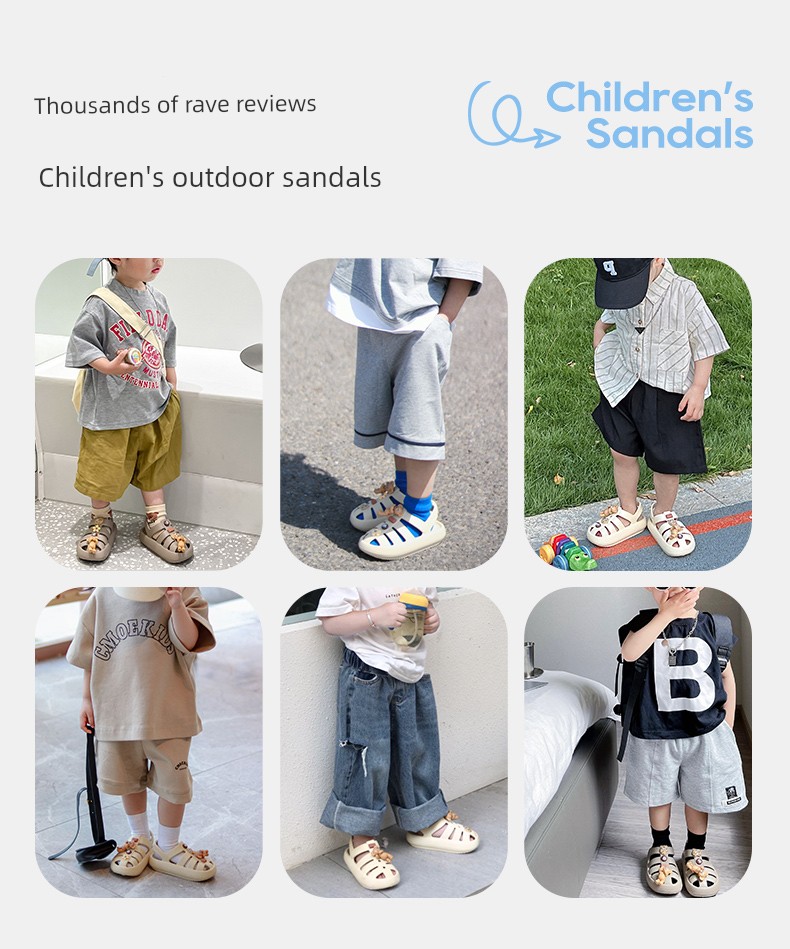 Children's Sandals Rome Outdoor Beach — 5