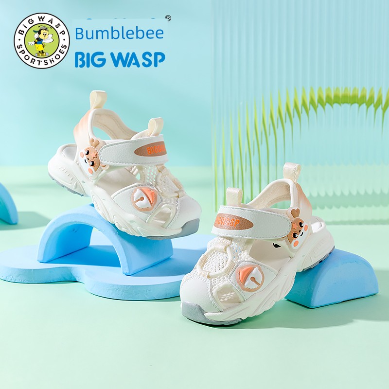 Bumblebee Functional Velcro Breathable Soft Bottom Children's Shoes — 4