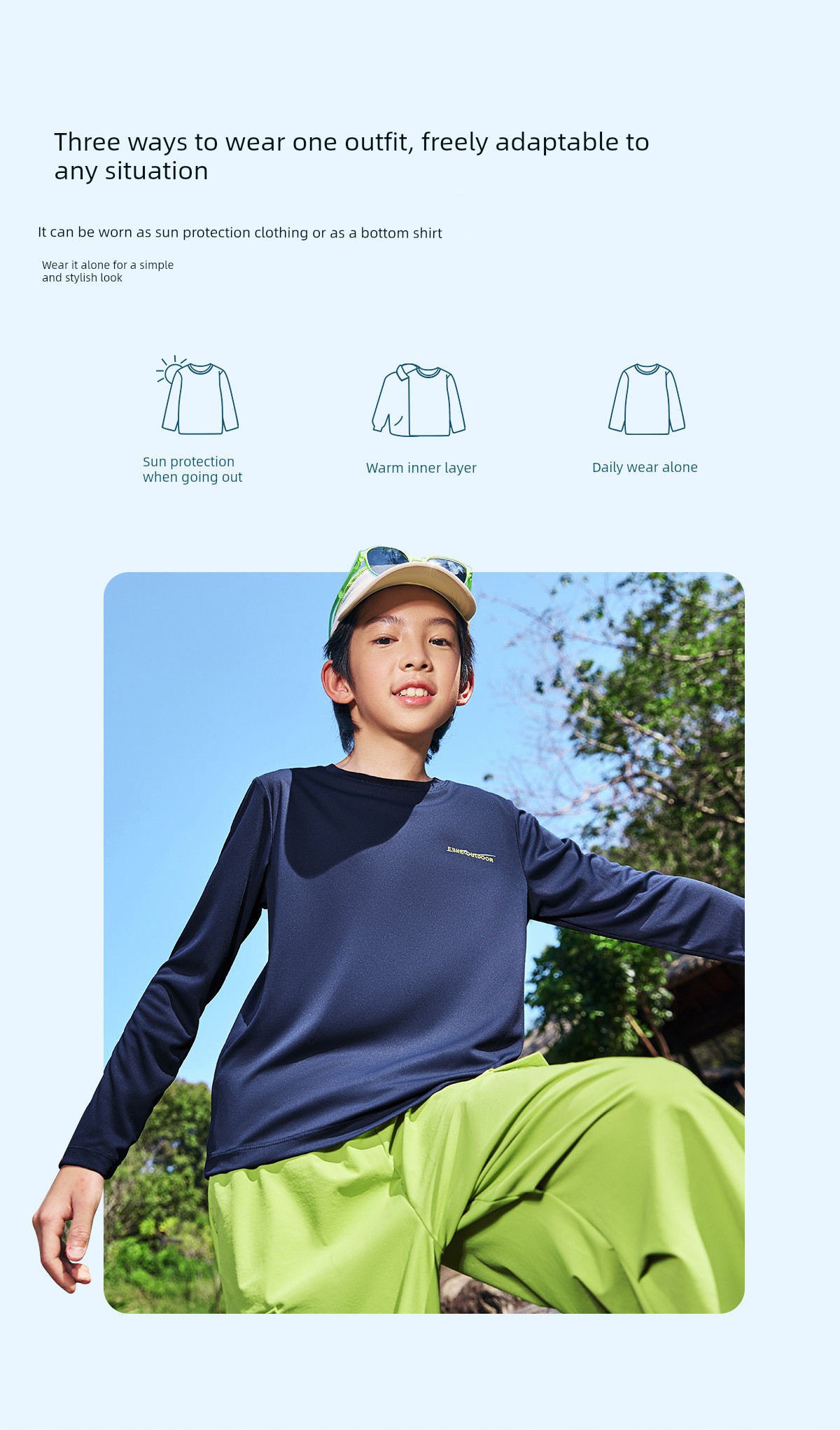 Hongxing Erke Quick Drying Clothes Sports Breathable Half Sleeve Children's Clothing — 49