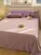 Towel embroidered bed sheet single piece non-pure cotton 100 full cotton quilt single pillow case three piece set dormitory single wash cotton kang single