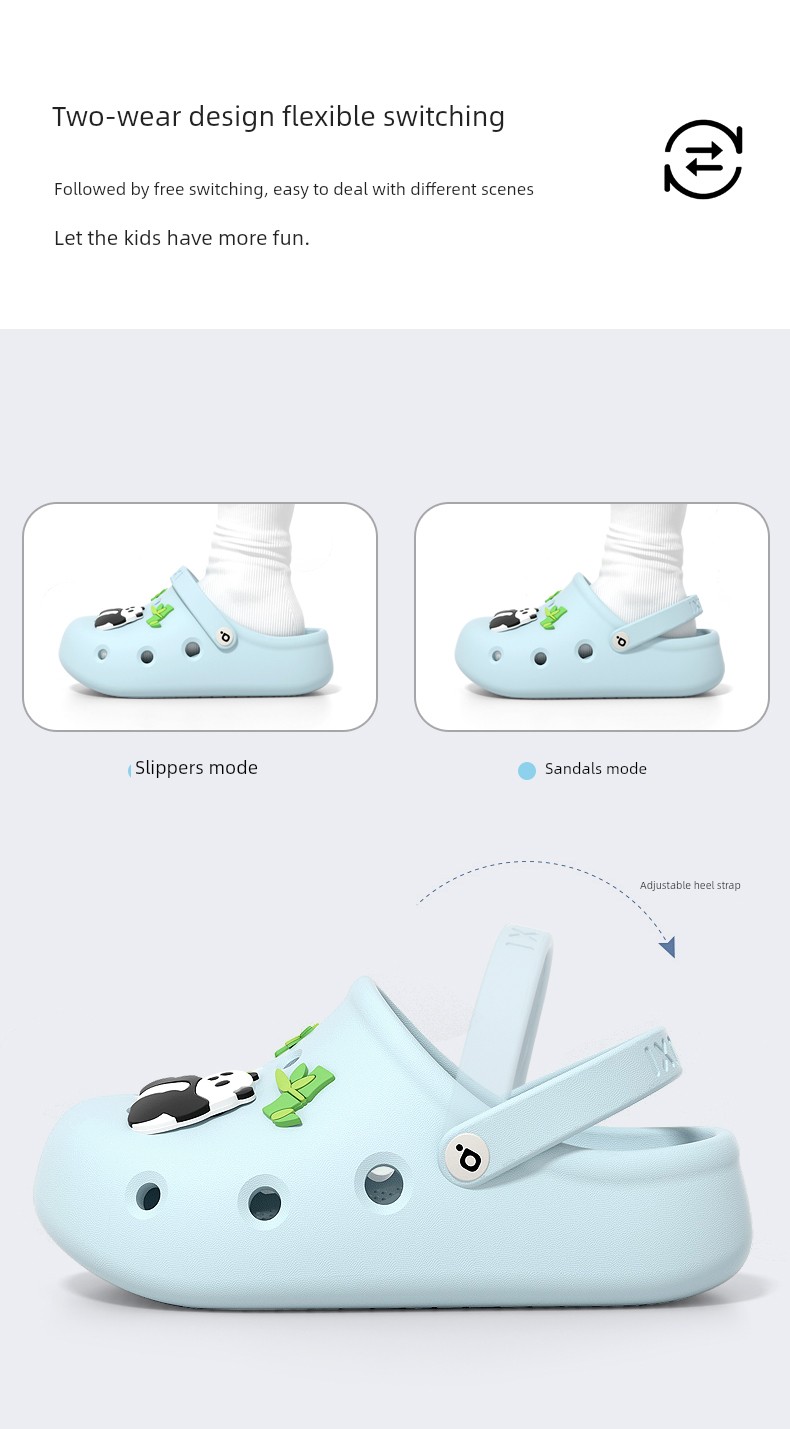 Puxi 2026 Clogs for Children, Boys and Girls, Summer Thick-Soled Height-Increasing Slippers with a Soft, Non-Slip Feel, Suitable for Outdoor and Beach Wear — 8