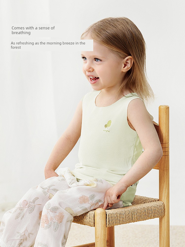 Tongtai Baby Summer T-shirt Modal 2-Piece Vest — 2