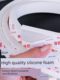 Self-adhesive silicone strip silicone foam strip high temperature adhesive back seal strip waterproof sponge strip anti-collision foam square strip