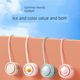 No-pressure neck long battery life halter neck fan storage portable neck fan lazy charging leafless neck halter neck fan