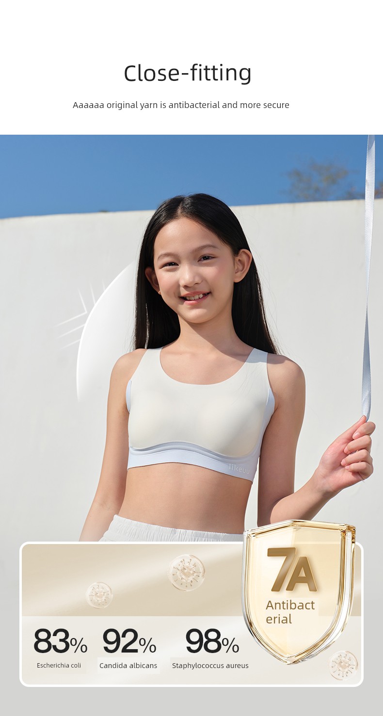Likeuu Girls' Underwear, Puberty Vest, Student Girl Bra, Youth Hunchback Correction Device — 25