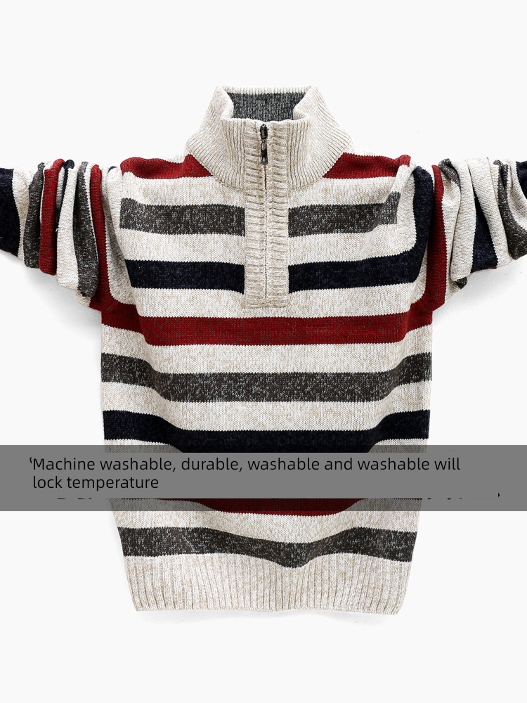 Half high collar trend personality teenagers Student funds sweater