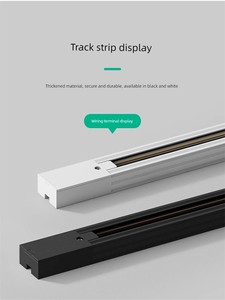 Led Track Light Special Guide Rail Strip for Commercial Use in Shops, Two-Wire Surface-Mounted Slide Rail Strip 1 2m Sli