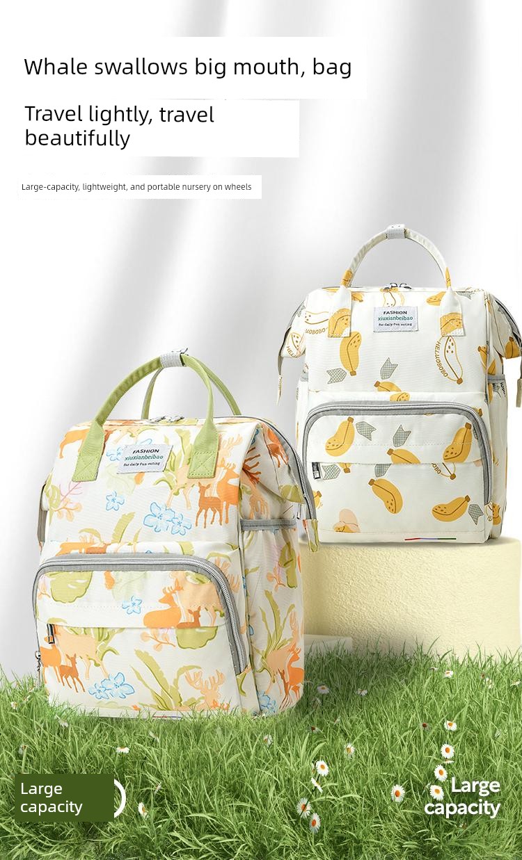 Jq Jingqi Mommy Bag: Lightweight, Stylish, Large-Capacity, Multifunctional New Model Backpack for Mother and Baby Outings — 3