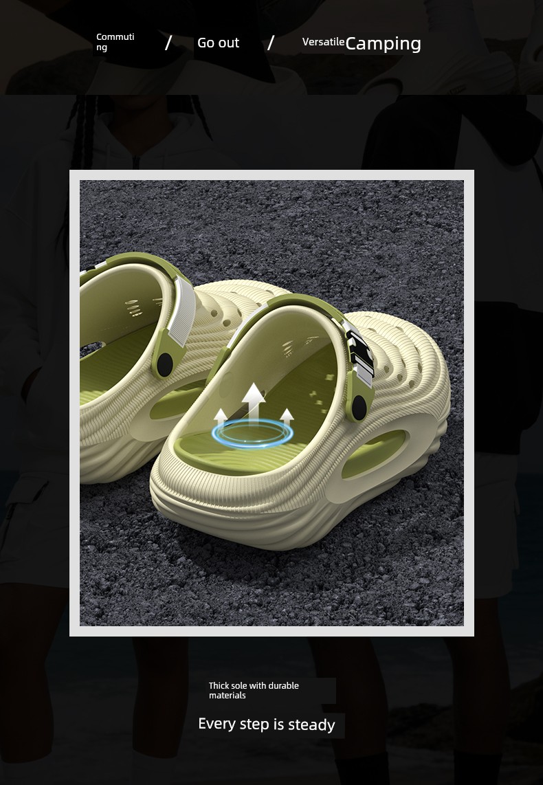 Children's Croc Shoes Boys 2026 New Summer Youth Beach Non-Slip Sandals for Older Kids Boys' Outdoor Wear — 7