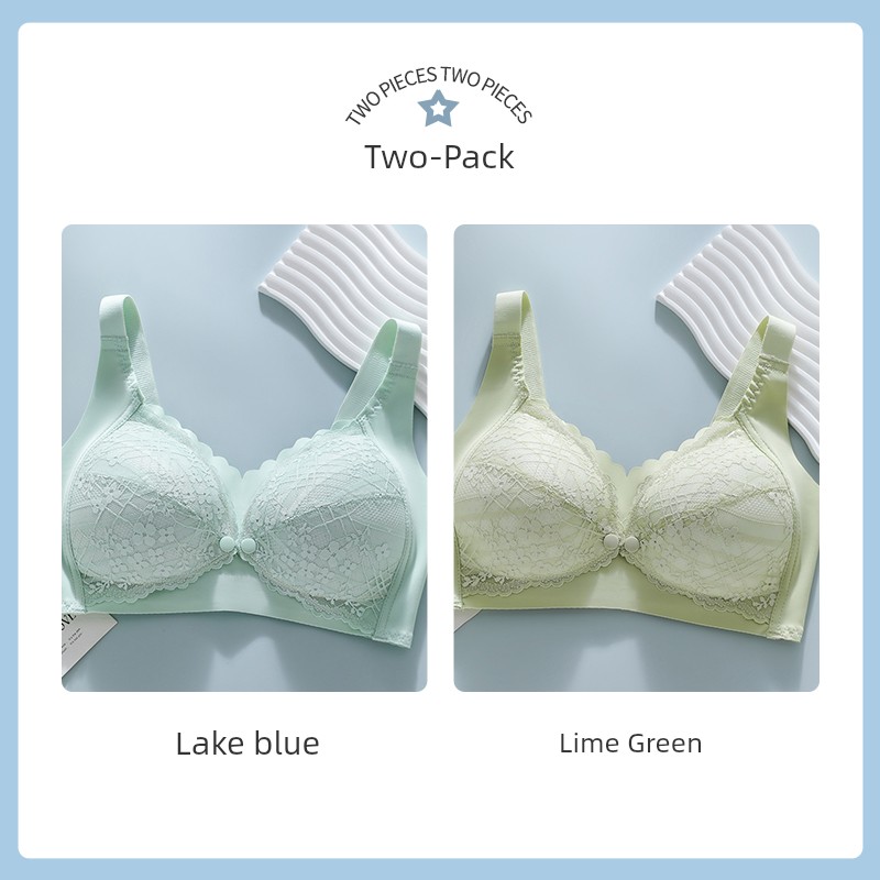 October Queen Front-Button Nursing Bra for Summer, Gathers and Supports Side Breasts, Special Maternity Bra for Breastfeeding during Pregnancy and — 3