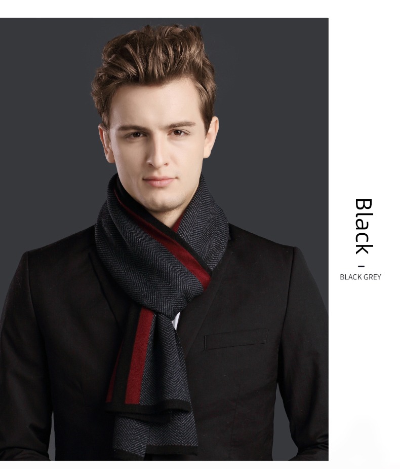 hyz  wool man Autumn and winter business affairs scarf