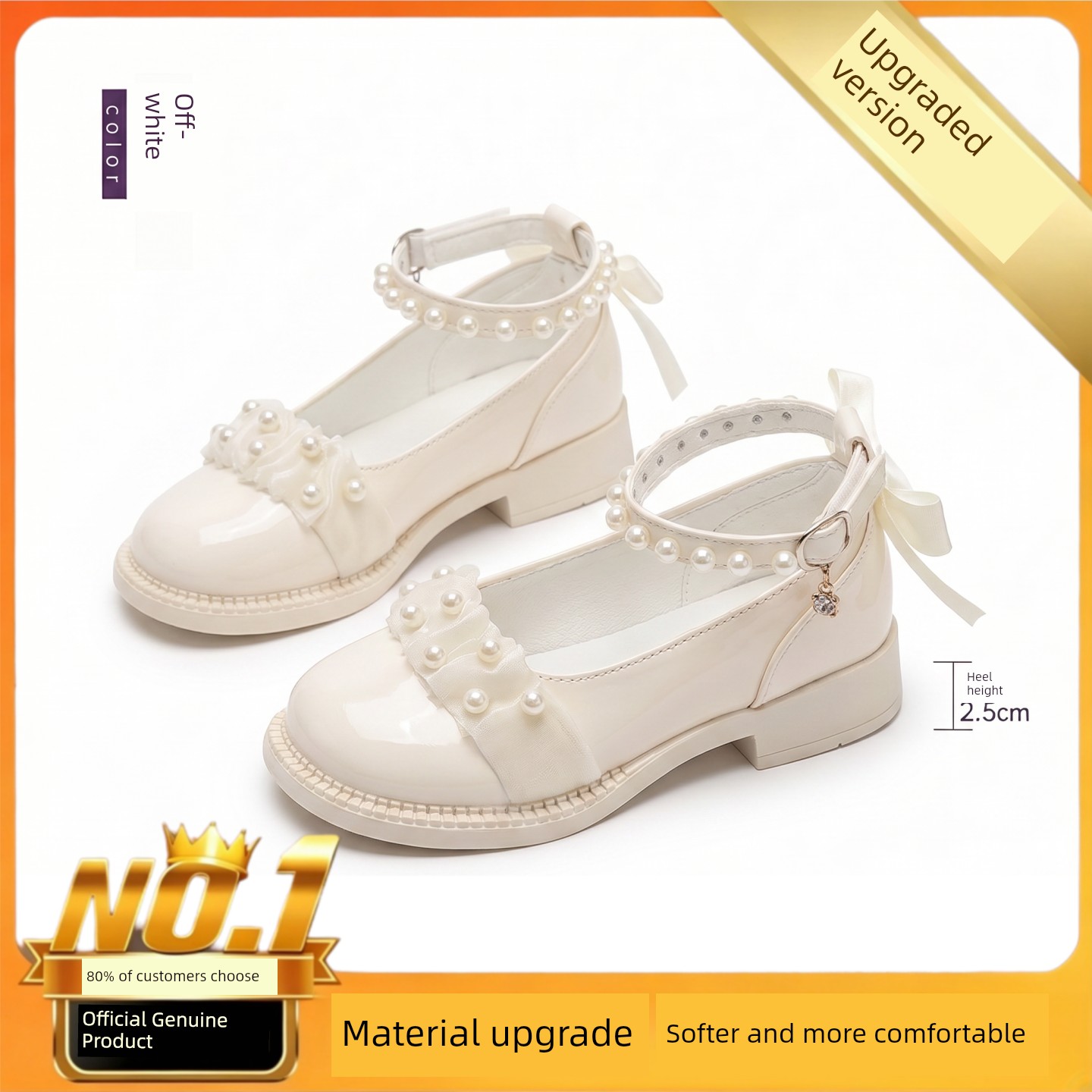 British Nu Princess Shoes for Girls, Small High Heels, Suitable for Dresses, Princess Style, Soft Sole, High Aesthetic Value, Match with Skirts, Chunky — 3
