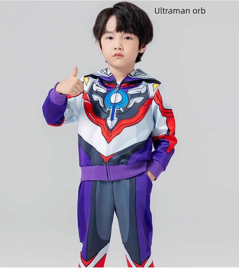 2026 New Genuine Ultraman Clothing Children's Set Boys' Spring and Autumn Sports Outfit Boys' Zero Children's Clothing — 15
