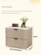 Cream style solid wood bedside table modern minimalist bedroom bedside cabinet light luxury ins style high-end simple storage cabinet