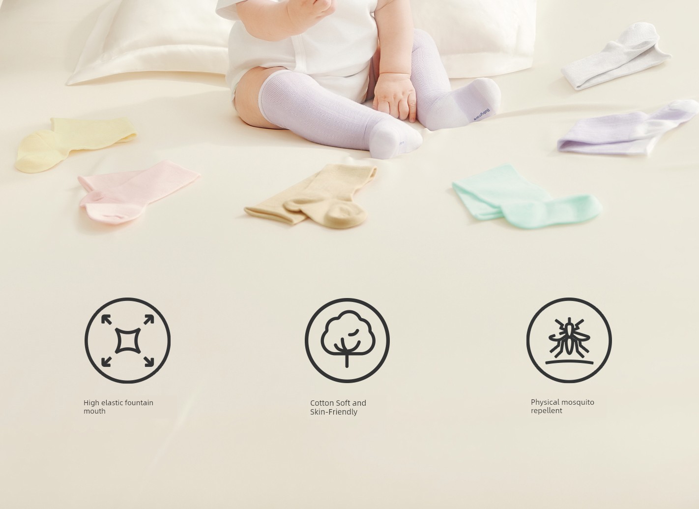 Newborn Babycare Summer Antibacterial Children's Socks — 4