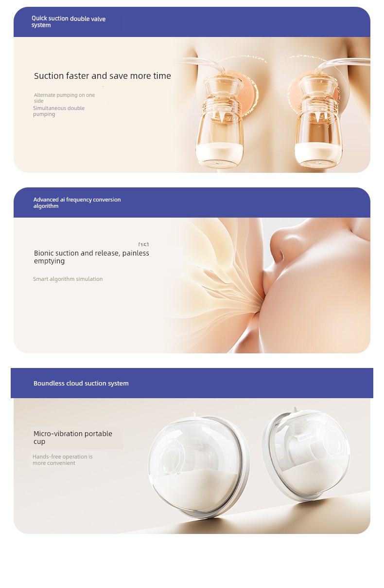 Dad's Quality Check | October Crystal P3 Double-Sided Electric Breast Pump, Fully Automatic, Painless, Hands-Free, Silent Milk Collector — 9