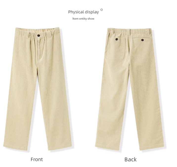 Label cutting Autumn and winter Women leisure time Elastic waist trousers