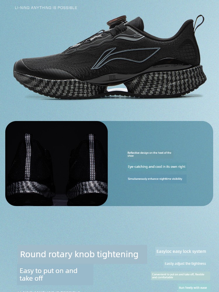 Li Ning Kidsren's Sports Shoes for Boys 2026 Autum New Model for Teenagers and Middle School Students Ultra-Light 22-Button Professional Running Shoes — 28