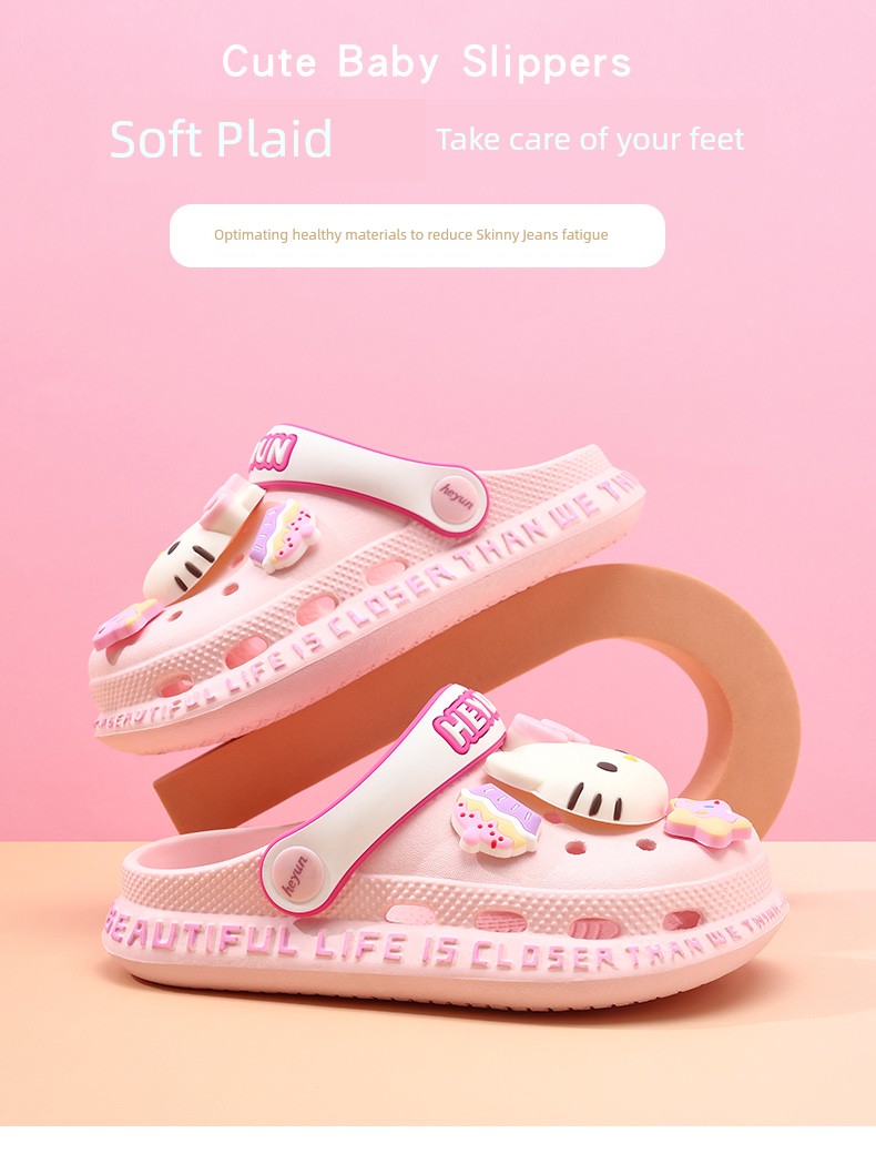Girl Hole Shoes Kids Slippers Summer New Arrival Girls Non Slip Soft Bottom Baby Princess Indoor Sandals Sandals — 1