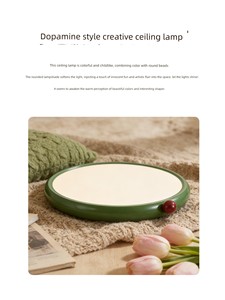 Bedroom Lamp French Cream Style Eye-Protecting Children's Room Lighting New Creative Small Milk Bean Master Bedroom Ceil
