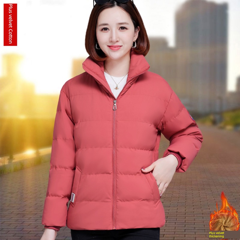 have cash less than that is registered in the accounts Autumn and winter Plush thickening middle age mom Cotton