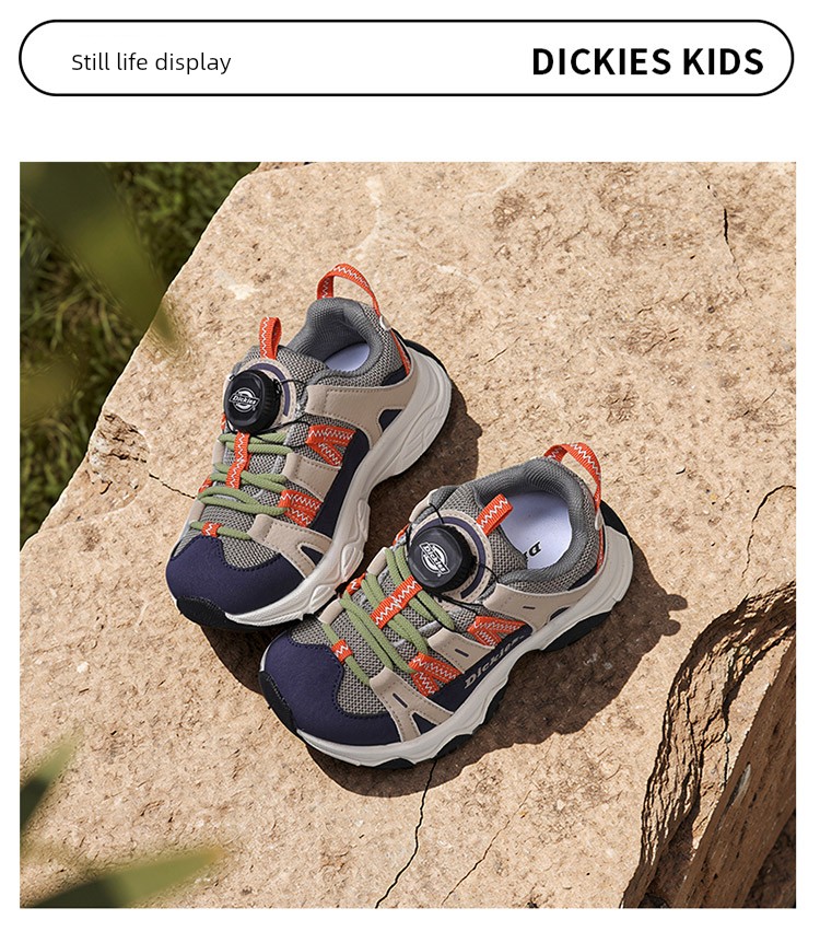 Dickies Kidsren's Sports Shoes New Autumn Style Medium and Large Kidsren's Shoes White-Soled Casual Shoes Non-Slip Boys and Girls Dad Shoes — 16