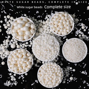 Cake White Ice Cream Baking Mixed Cup Sugar Beads