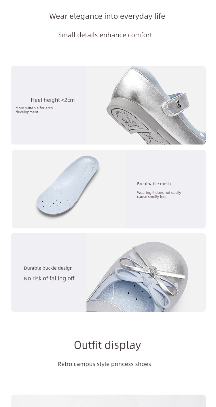 Balabala Children's Shoes Princess Sandals for Girls 2026 New Spring and Autumn Dress Shoes Performance Shoes — 10