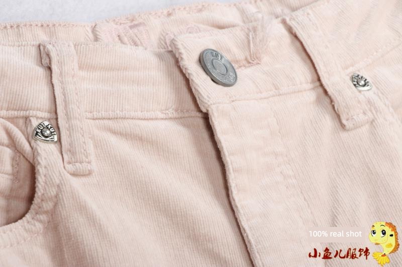 zipper leisure time foreign trade Last order Clearance corduroy trousers