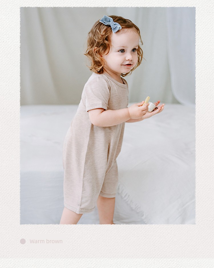 Nest Designs Monk Baby Rompers Short Sleeve — 13