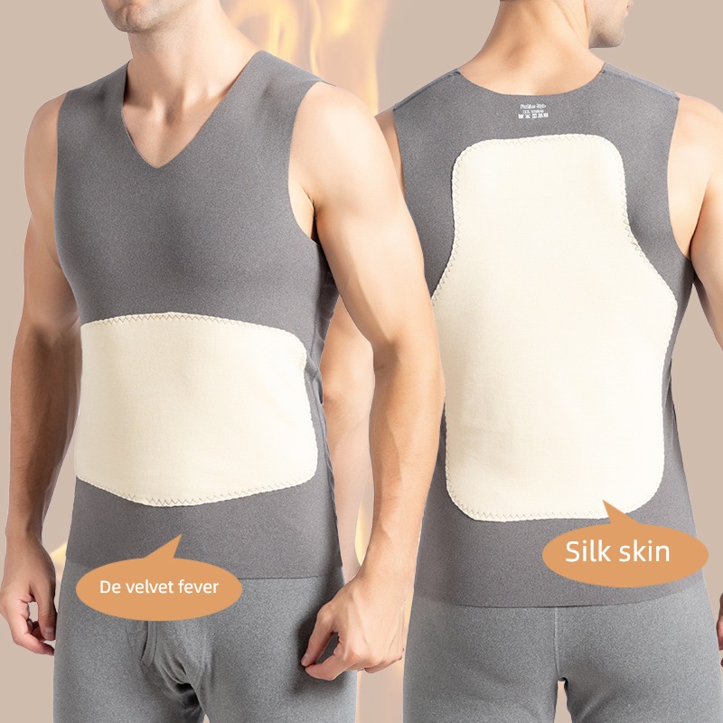 Derong No trace Autumn and winter Protecting stomach Cold proof keep warm vest