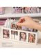 Ins Feng Xiaoka Storage Box Large Capacity Desktop Pen Holder Star Chasing Partition Card Box Stationery Card Display Stand