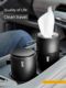 3W gentleman car trash can aviation alloy trash can with lid trash can for car multi-function storage box storage barrel