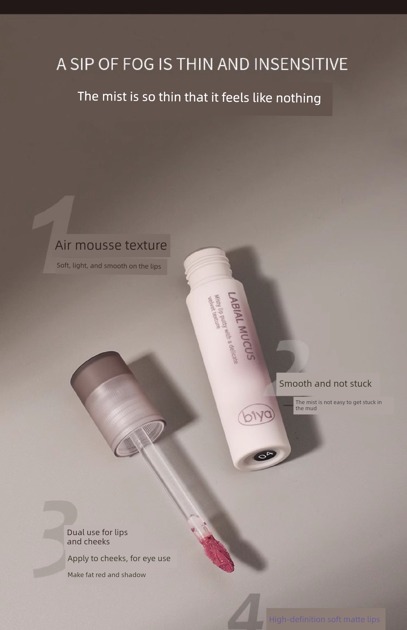 Matte Lip Glaze for Pregnant Women, Velvet Lip Gloss That Is Not Easy to Smudge, Lightweight and Suitable for Use during Pregnancy — 13
