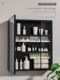Mirror cabinet storage box bathroom washbasin cosmetics lipstick storage rack bathroom wall-mounted oblique finishing box